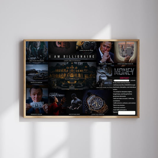 Money Vision Board PRO - (UNFRAMED)