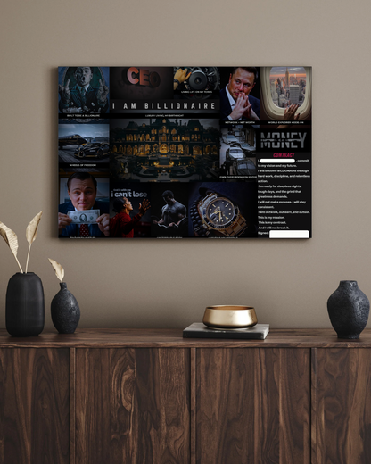 Money Vision Board PRO - (UNFRAMED)