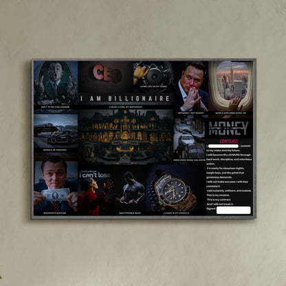 Money Vision Board PRO - (UNFRAMED)