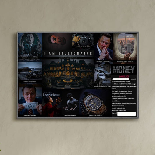 Money Vision Board PRO - (UNFRAMED)