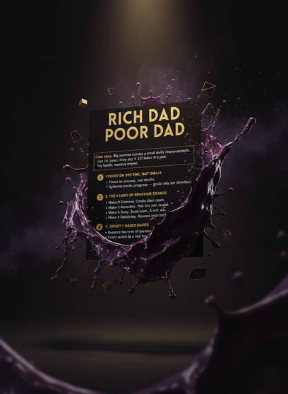 Rich Dad Poor Dad - Summery Poster