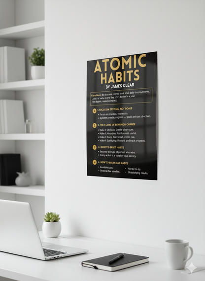 Atomic Habits - Summery Poster