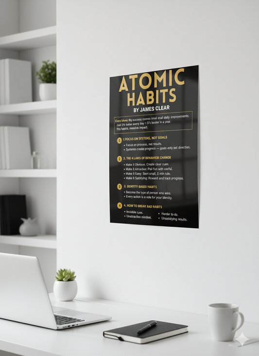 Atomic Habits - Summery Poster