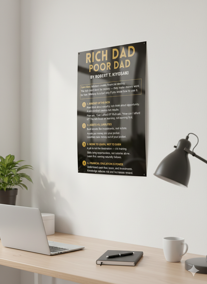 Rich Dad Poor Dad - Summery Poster